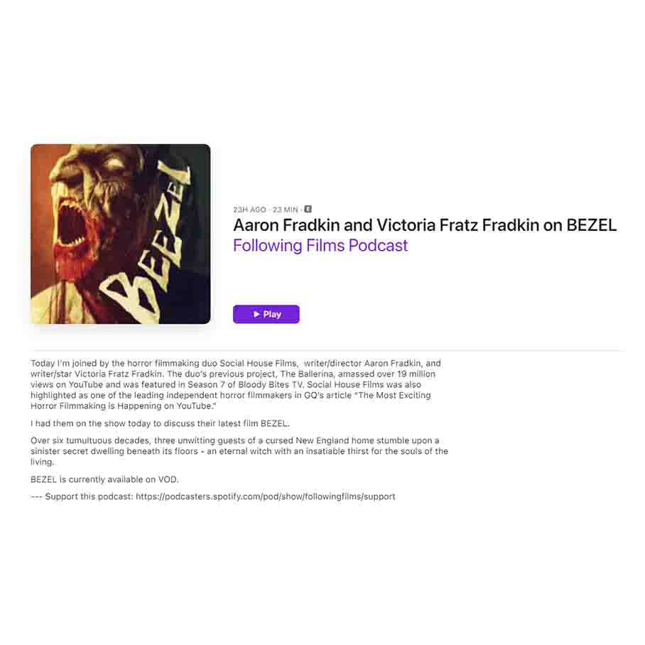 Aaron Fradkin and Victoria Fratz Fradkin on BEZEL