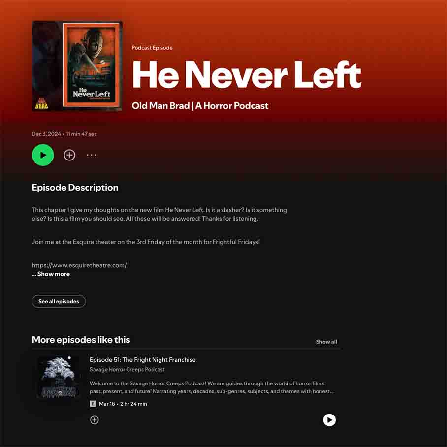 HE NEVER LEFT - Old Man Brad