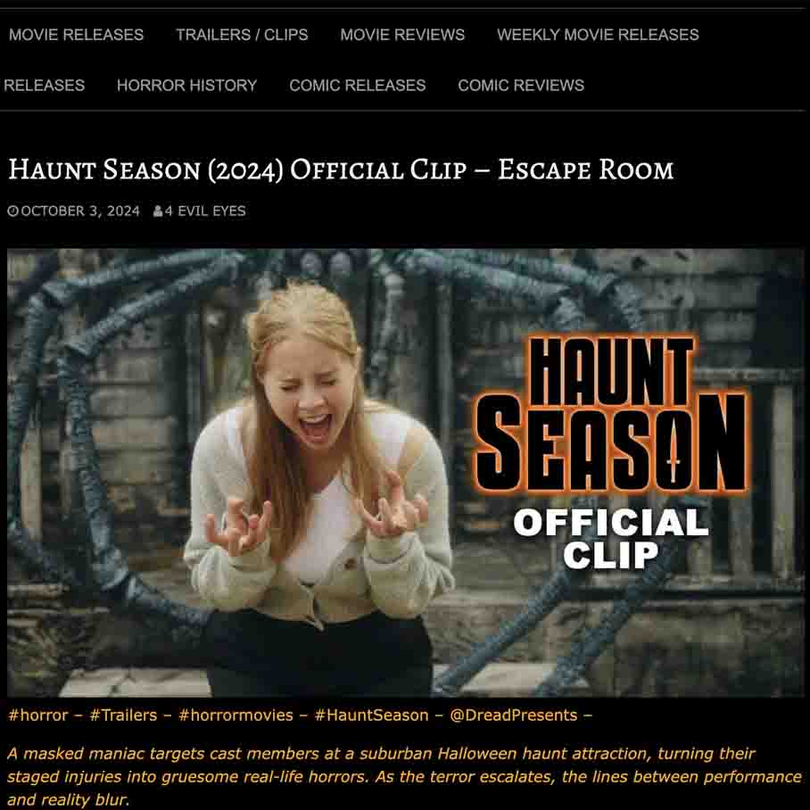Haunt Season (2024) Official Clip – Scalping Montage