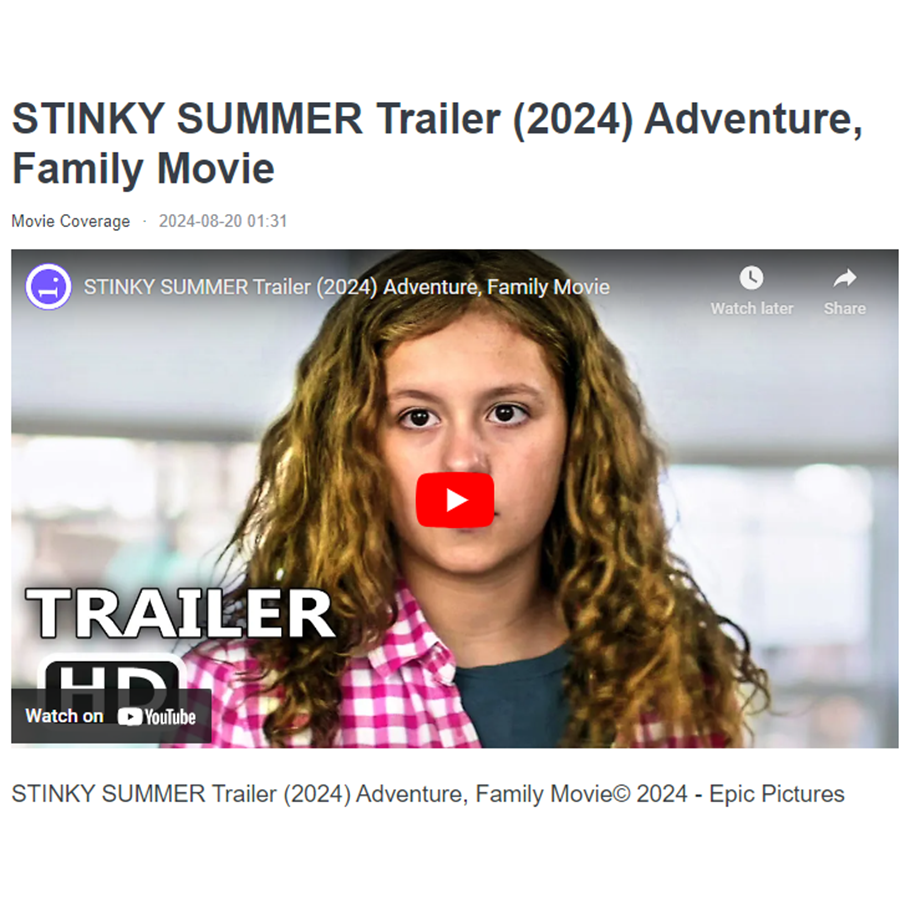 STINKY SUMMER Trailer (2024) Adventure, Family Movie