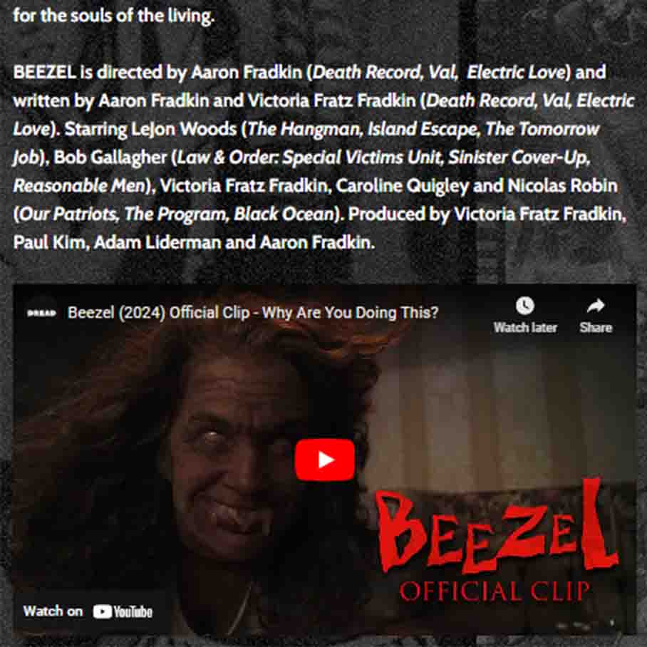 WATCH CLIPS FROM DREAD’S TERRIFYING NEW RELEASE BEEZEL